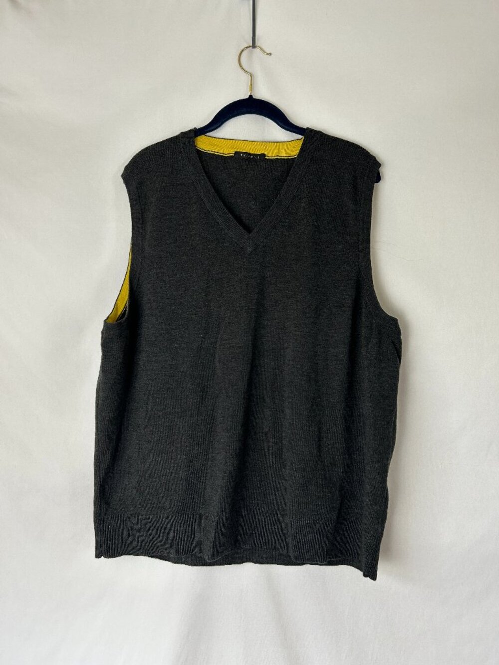 Twinhill Wool Blend Sweater Golf Vest Dark Gray 2XL Classic